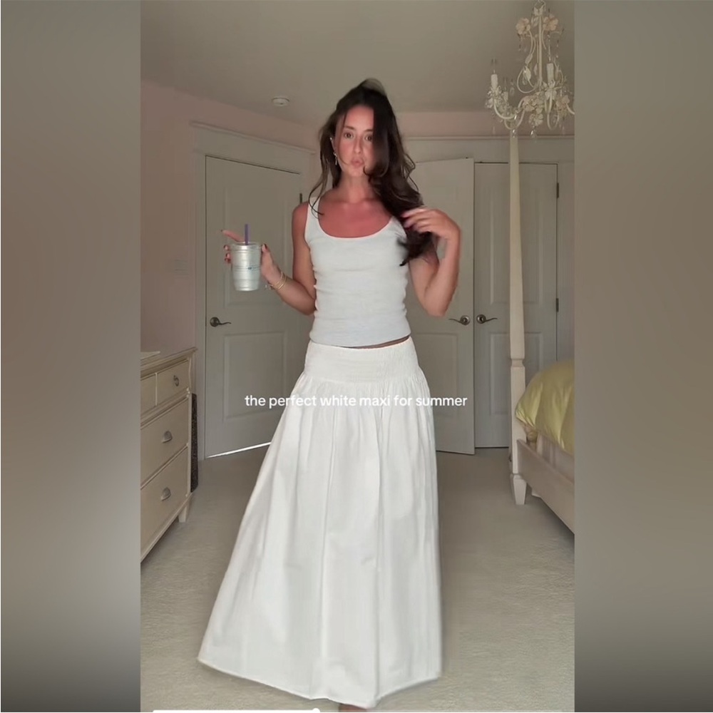 Zara White Maxi Skirt - Picture 3 of 16